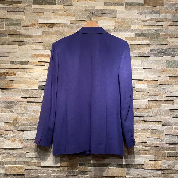 Vintage Pendleton 100% Wool Blazer 10 | Purple Classic Tailored Jacket USA, Rare - Picture 7 of 9